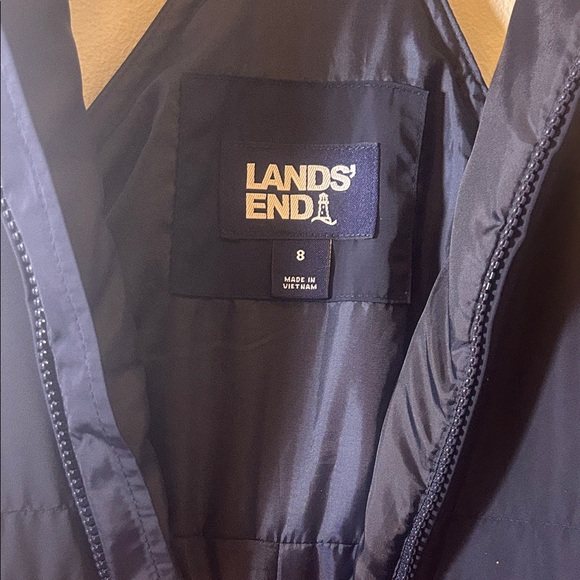 Lands' End Navy Kids Snow Jumpsuit  Size 8 - Picture 3 of 12